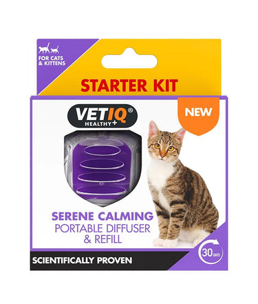 VetIQ Serene Calming Cat Portable Diffuser & Refill 6ml -